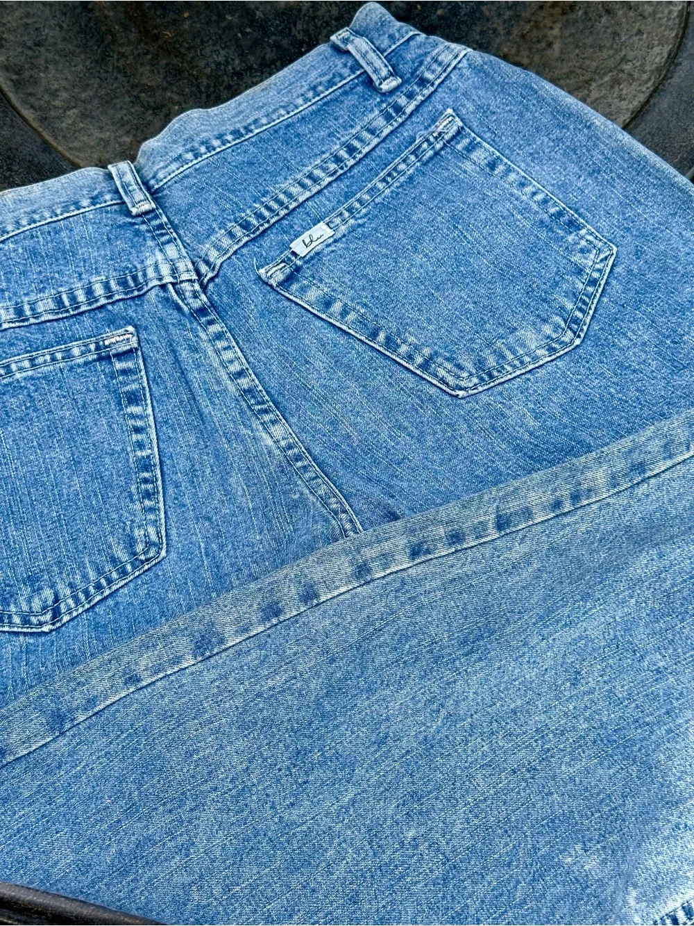 BLU Jeanswear Denim Capri Jeans Womens 12M Light Wash 100 Cotton